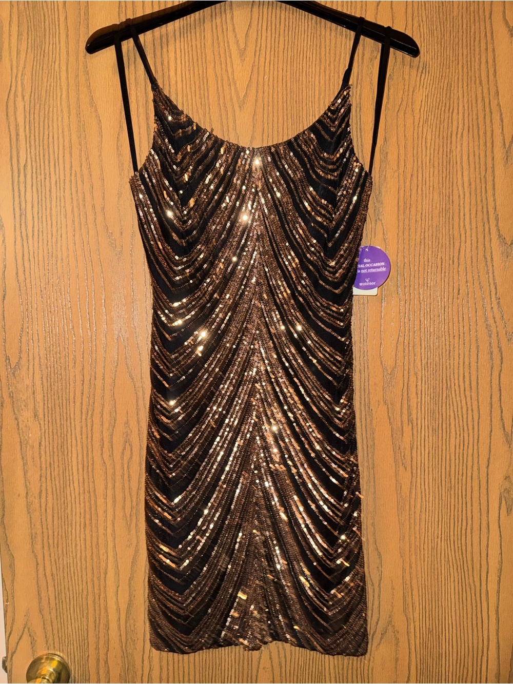 Sequin Rose Gold Dress
